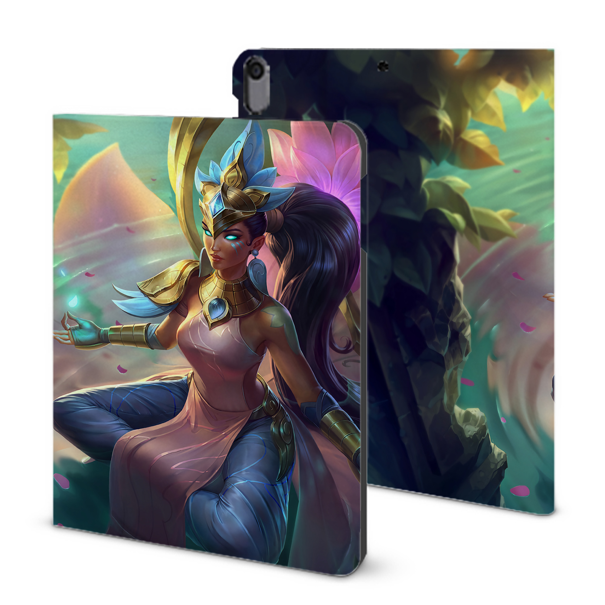 （画像用） リーグ・オブ・レジェンド League of Legends LOL IPad ケース ブック型 PUレザー TPU 耐衝撃 軽量 薄型 ペン収納なし 全面保護 IPad 各モデル対応